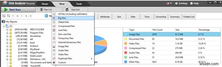 큰 파일과 큰 폴더를 삭제하여 Windows 10에서 공간을 확보하는 방법은 무엇입니까?