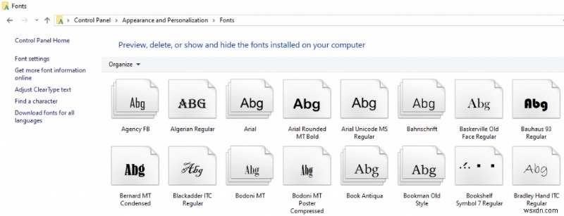 Windows 10에서 글꼴을 설치하는 방법