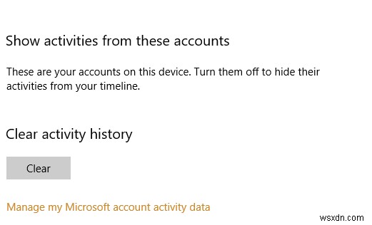 Windows 10 운영 체제는 내 활동 기록에서 사용자 정보를 캡처합니까?