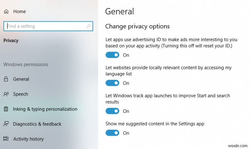 Windows 10 운영 체제는 내 활동 기록에서 사용자 정보를 캡처합니까?