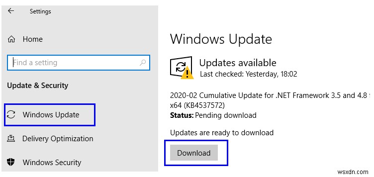 Windows 10 계산기 오류 수정 단계