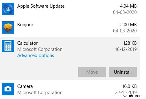 Windows 10 계산기 오류 수정 단계