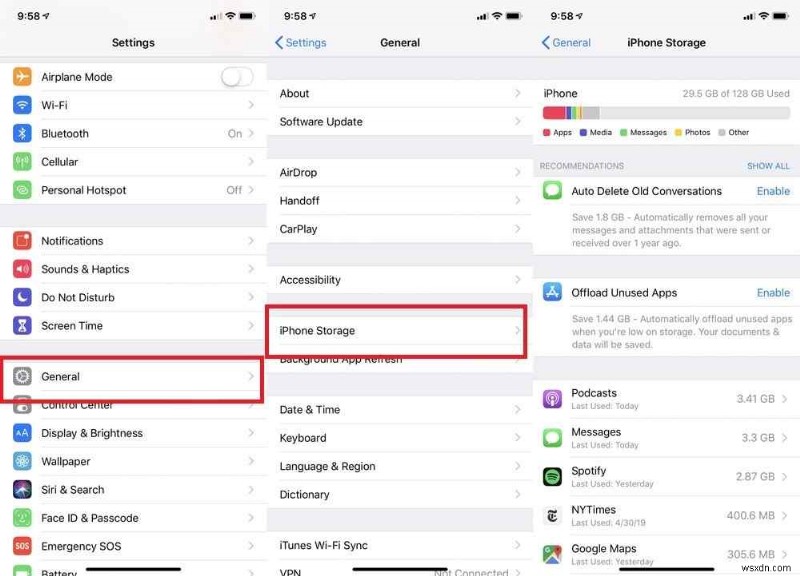 iPhone 기타 스토리지:무엇이며 어떻게 제거합니까?