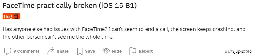 FaceTime이 작동하지 않거나 iOS 15에서 계속 멈춤:해결됨