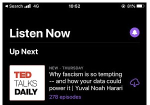 iPhone에서 Podcast를 듣고 다운로드하는 방법