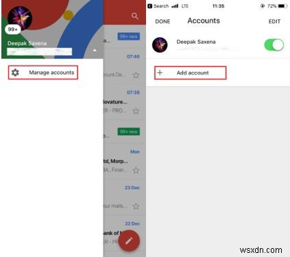 iPhone 또는 iPad의 Gmail 앱에 다른 이메일 계정을 추가하는 방법