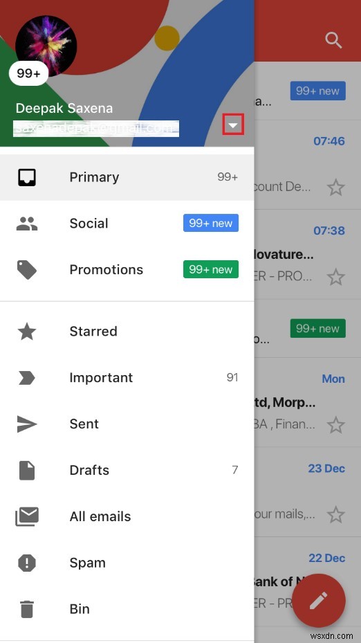 iPhone 또는 iPad의 Gmail 앱에 다른 이메일 계정을 추가하는 방법