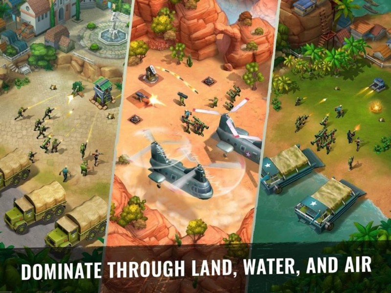 온라인/오프라인에서 플레이할 수 있는 Android용 최고의 무료 전쟁 게임 8개