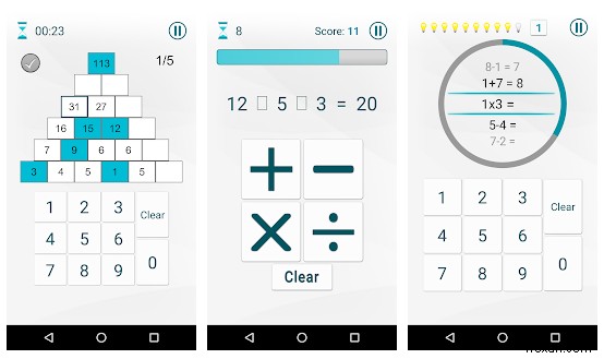 안드로이드를 위한 최고의 멋진 수학 게임!