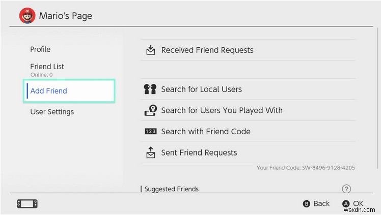 Nintendo Switch에서 친구를 추가하는 방법