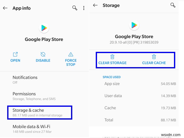 Android에서 Google Play 오류 코드 910을 수정하는 단계