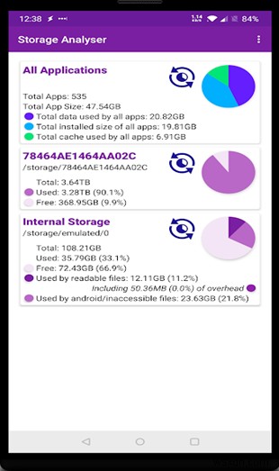 Android에서 스토리지를 분석하는 최고의 앱