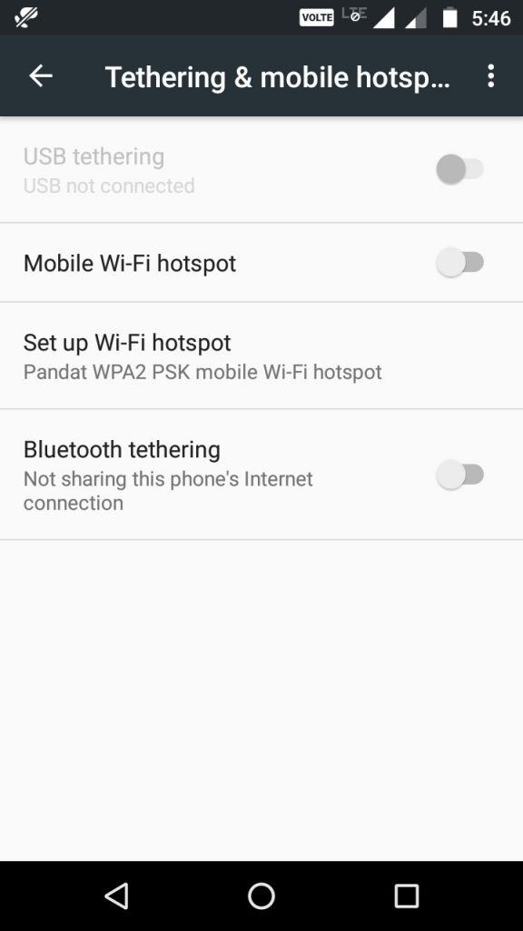 Android 휴대전화를 Wi-Fi 핫스팟으로 전환