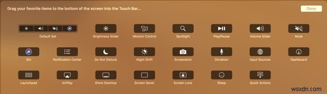 MacBook Pro Touch Bar의 유용한 팁