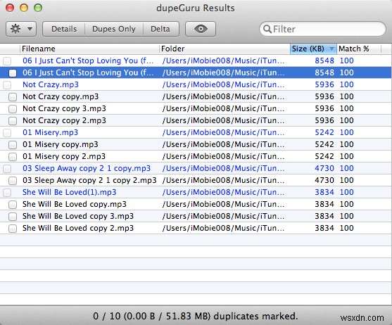 중복 파일을 제거하기 위한 Mac용 최고의 10가지 중복 파일 찾기