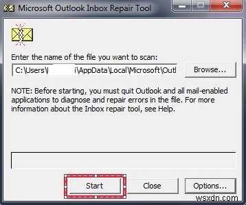 Outlook PST 파일을 복구하는 방법