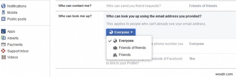 낯선 사람에게 Facebook 계정을 숨기는 방법
