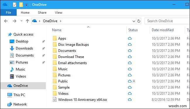 Windows 10에서 OneDrive의 새로운 주문형 파일 기능을 사용하는 방법