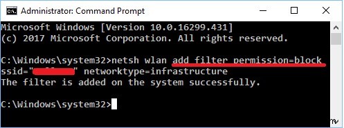 Windows 10의 필터에서 무선 네트워크를 추가하거나 제거하는 방법