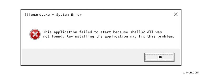 Shell32 DLL을 찾을 수 없음 오류 메시지를 수정하는 방법은 무엇입니까?