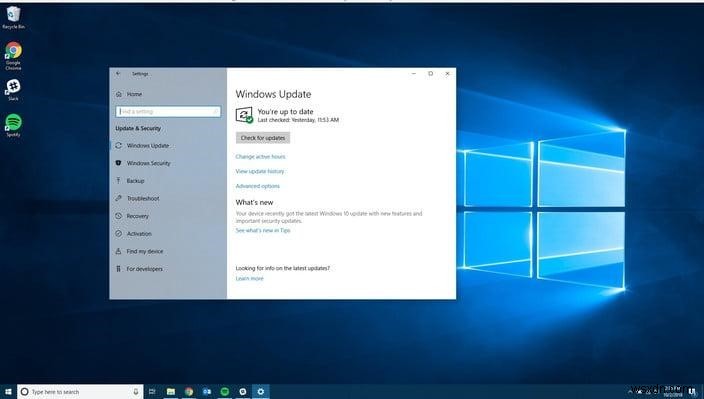 Windows 10 2018년 10월 업데이트를 설치하는 방법은 무엇입니까?