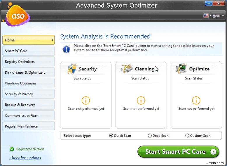 Advanced System Optimizer 검토(2022):좋은 PC 청소 소프트웨어인가요?