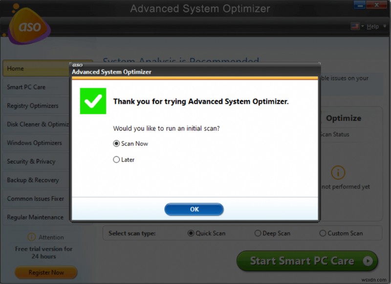 Advanced System Optimizer 검토(2022):좋은 PC 청소 소프트웨어인가요?