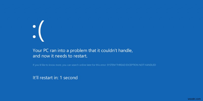 Windows 8에서 BSoD(Blue Screen of Death) 오류 수정