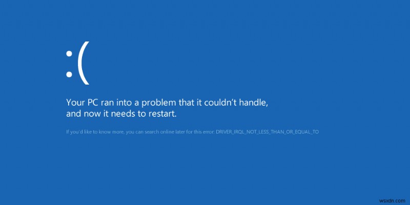 Windows 8에서 BSoD(Blue Screen of Death) 오류 수정