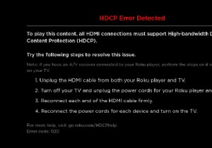 Roku HDCP 오류 또는 보라색 화면을 수정하는 방법은 무엇입니까?