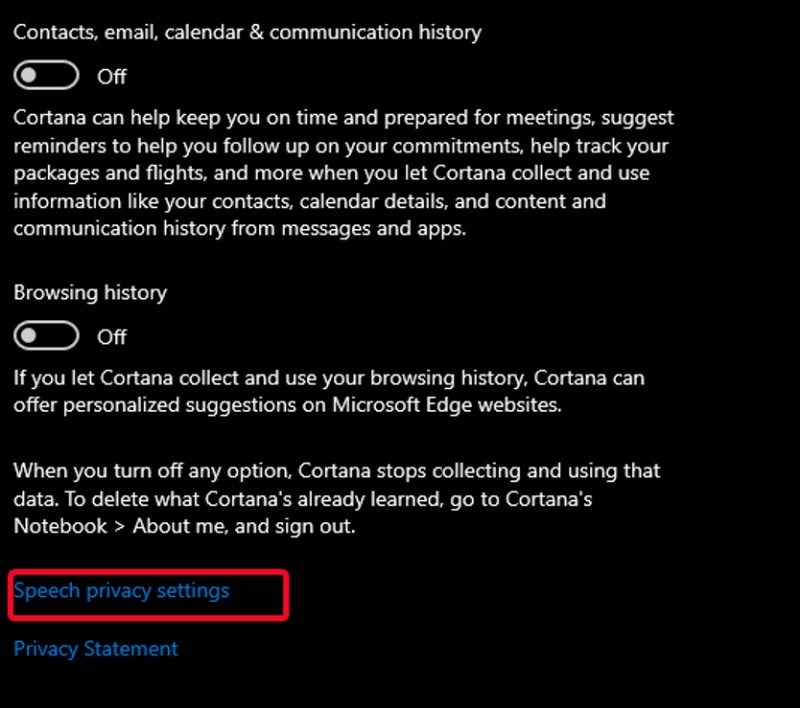 Cortana 녹음을 삭제하고 음성 녹음에서 Cortana를 비활성화하는 방법