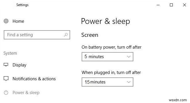 Windows 10에서 자동으로 화면을 끄는 방법은 무엇입니까?