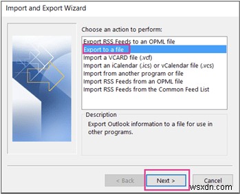 Outlook 주소록을 내보내는 방법