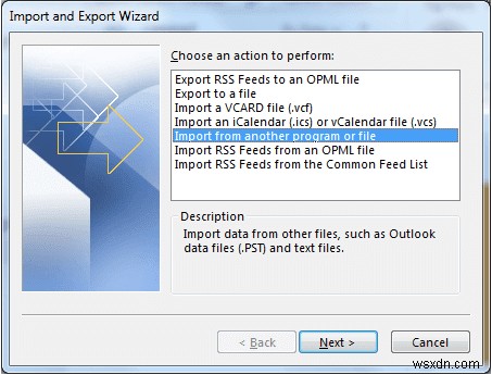 Outlook 주소록을 내보내는 방법