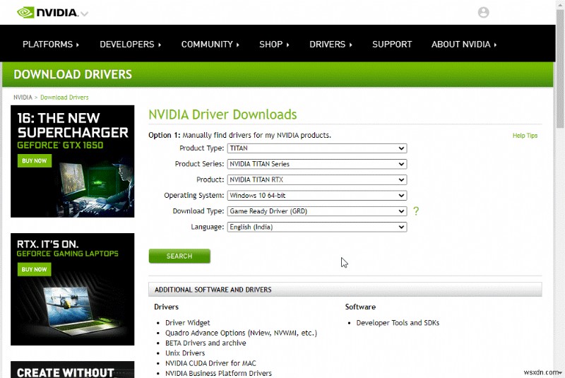 수정:이 NVIDIA 그래픽 드라이버는 이 버전의 Windows와 호환되지 않습니다