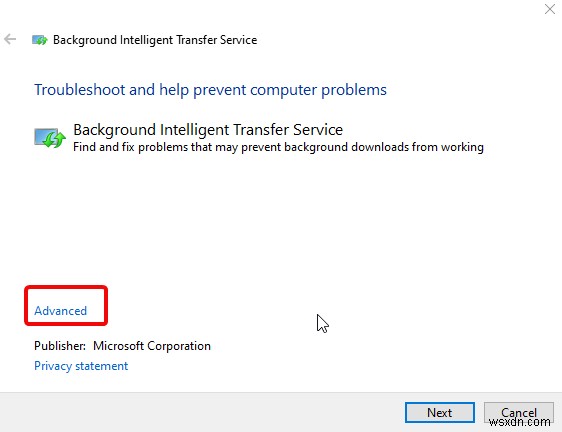 Windows 10에서 BITS(Background Intelligent Transfer Service)를 수정하는 방법