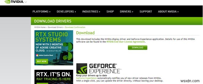 Nvidia GeForce RTX 3080 드라이버 다운로드 방법