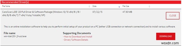 CanoScan LiDE 120 드라이버 다운로드 및 업데이트 방법