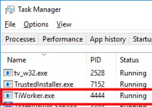 Windows 10에서 TiWorker.exe 높은 디스크 사용량 문제를 해결하는 방법