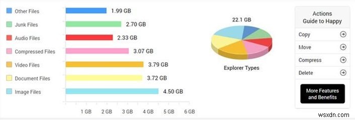 Disk Analyzer Pro를 사용하여 Windows 10에서 압축 파일을 찾는 방법