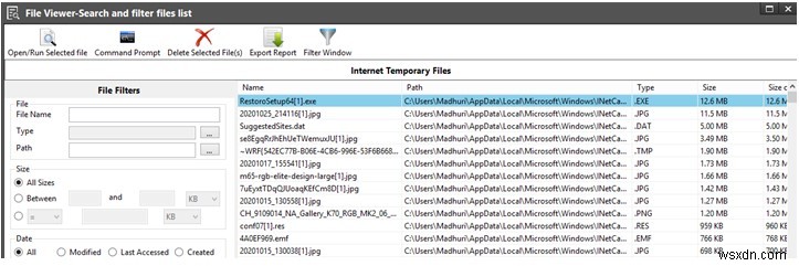 Disk Analyzer Pro를 사용하여 디스크 공간 보고서를 다른 파일 형식으로 내보내는 방법은 무엇입니까?