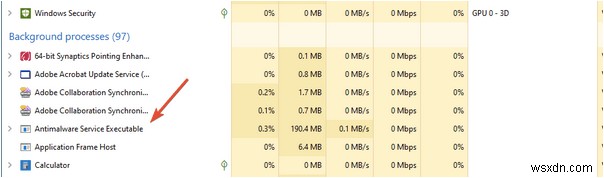 {해결됨}:Windows 10의 MsMpEng.exe 높은 디스크 사용량 문제(2022)