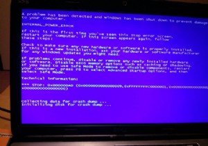 Windows 10에서 내부 전원 오류를 수정하는 방법