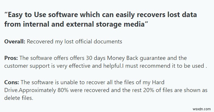 Stellar Data Recovery Review 2022:기능, 장점, 단점, 가격 및 사용자 리뷰