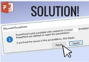 PowerPoint  콘텐츠에 문제가 발견되었습니다  오류, 원인과 5가지 해결 방법