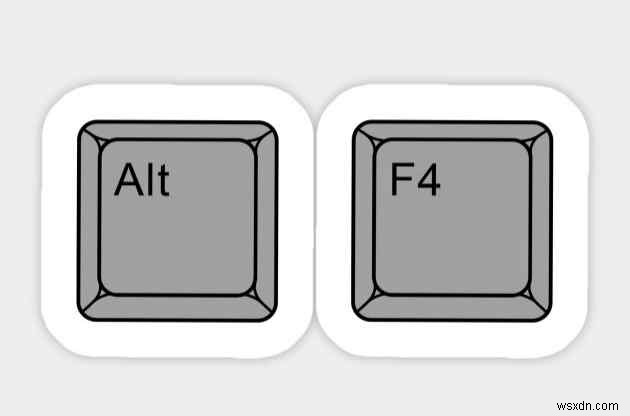 Windows 11에서 작동하지 않는 Alt + F4 키보드 단축키 수정 방법