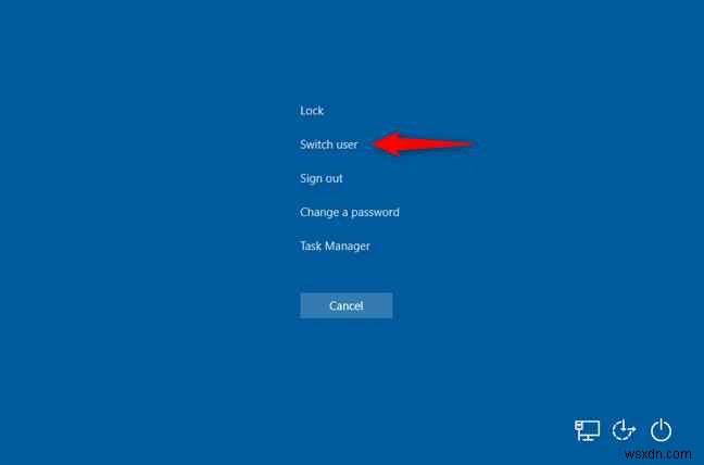 Windows 10에서 사용자 계정을 전환하는 방법