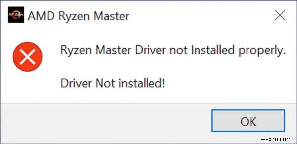 Ryzen Master 드라이버가 제대로 설치되지 않는 문제를 해결하는 방법(2022)