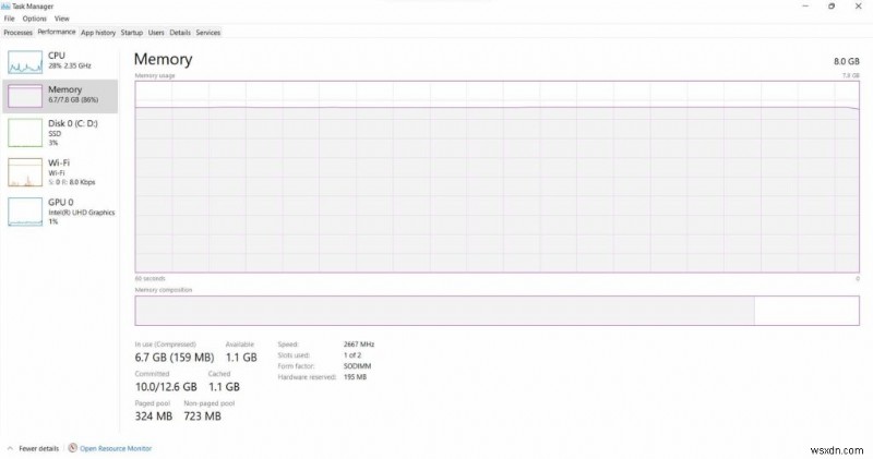 Windows 11/10에서 램 크기, 속도 및 유형을 확인하는 방법