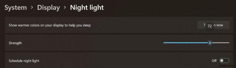 Windows 11에서 작동하지 않는 야간 조명 기능을 수정하는 방법